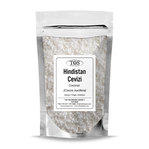 Hindistan Cevizi 250 gr (1. Kalite) Cocos nucifera