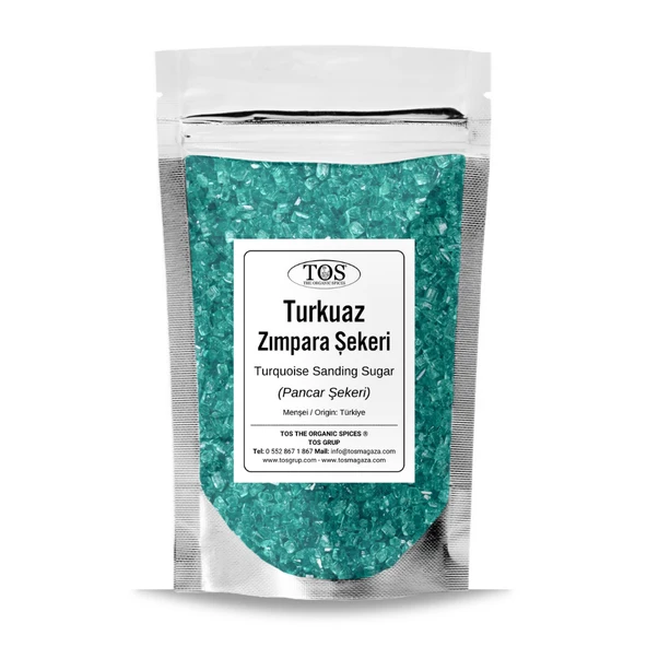 Turkuaz Zımpara Şekeri 100 gr Turquoise Sanding Sugar