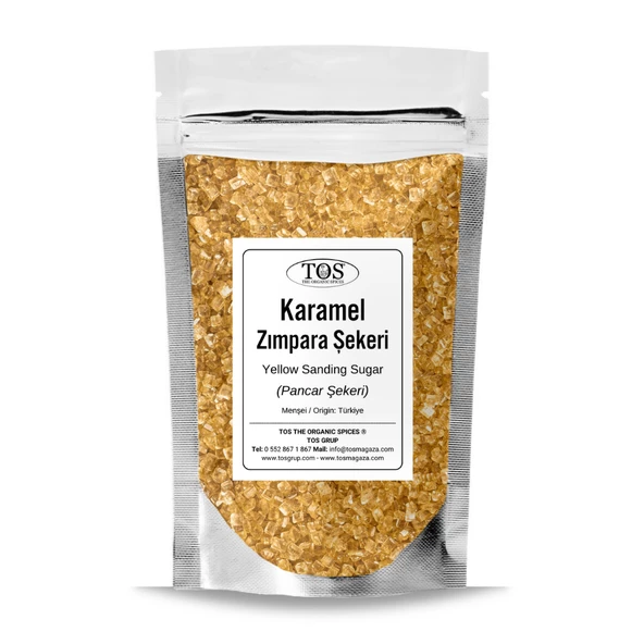Karamel Zımpara Şekeri 500 gr Caramel Sanding Sugar