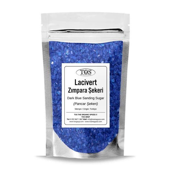 Lacivert Zımpara Şekeri 100 gr Dark Blue Sanding Sugar