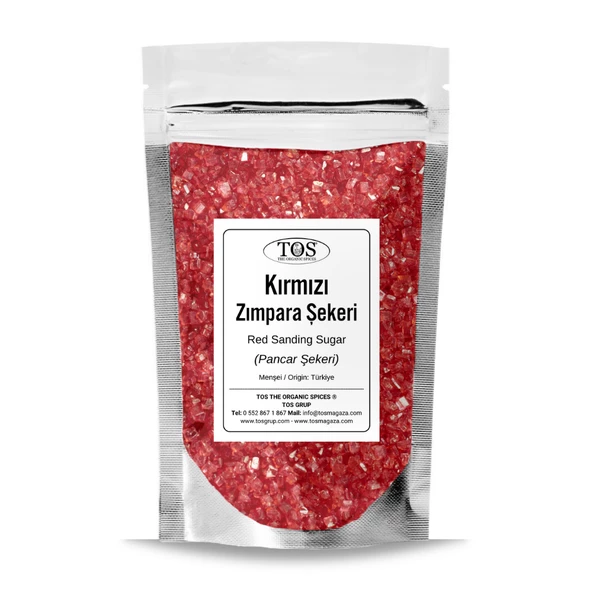 Kırmızı Zımpara Şekeri 100 gr Red Sanding Sugar