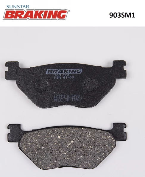 YARI METALİK ARKA FREN BALATASI / YAMAHA / XVS MIDNIGHT STAR / 1300cc / ARKA  / 2007-2008-2009-2010-2011-2012-2013-2014-2015 ürün görseli 1