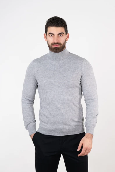 SAN&FA BOĞAZLI SLİMFİT ERKEK TRİKO KAZAK - 9