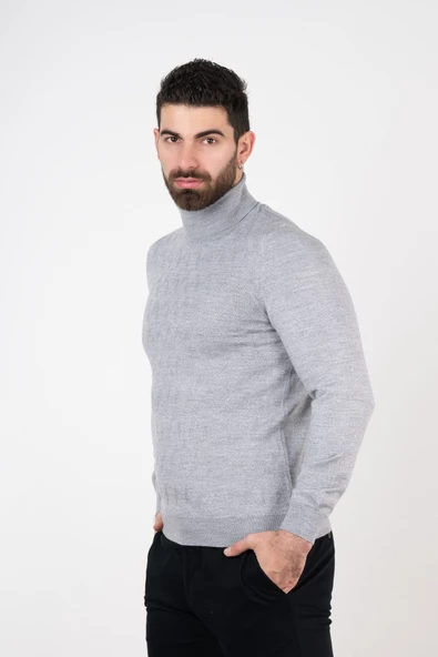 SAN&FA BOĞAZLI SLİMFİT ERKEK TRİKO KAZAK - 6