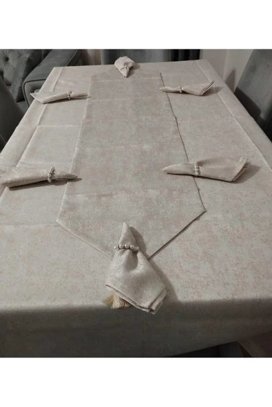 Atak Simela 12 Kişilik Masa Örtüsü Yemek Sunum Takımı 26 Parça - Resim 9