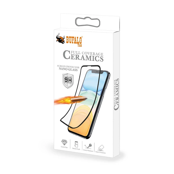 Bufalo Oppo A5 2020 / A9 2020 Ekran Koruyucu Seramik Nano 9D Tam Kaplama - 4
