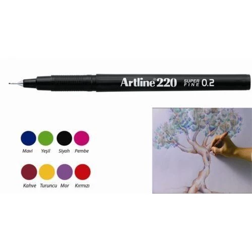 ARTLINE GLISS KALEM 02mm YESIL TEKLI (220) - Resim 2