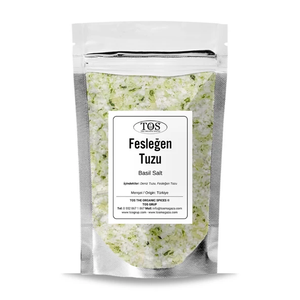 Fesleğen Tuzu 500 gr (1. Kalite) Basil Salt