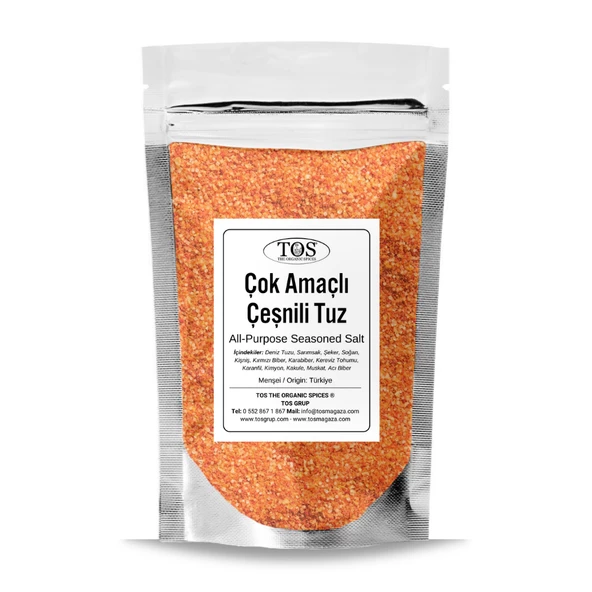 Çok Amaçlı Çeşnili Tuz 500 gr (1. Kalite) All-Purpose Seasoned Salt