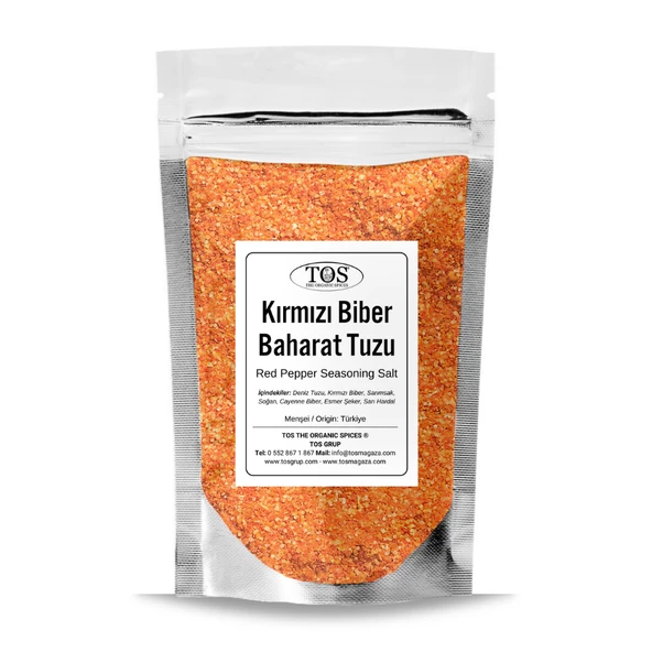 Kırmızı Biber Baharat Tuzu 5 kg (1. Kalite) Red Pepper Seasoning Salt