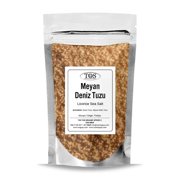 Meyan Deniz Tuzu 1 kg (1. Kalite) Licorice Sea Salt
