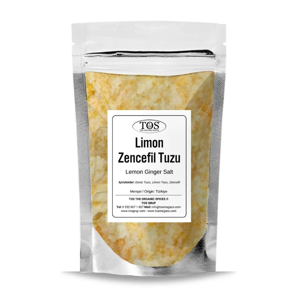 Limon Zencefil Tuzu 1 kg (1. Kalite) Lemon Ginger Salt