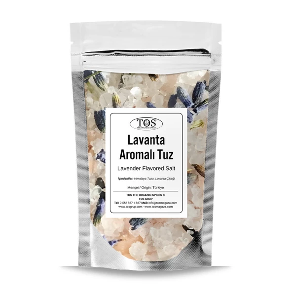 Lavanta Aromalı Tuz 5 kg (1. Kalite) Lavender Flavored Salt