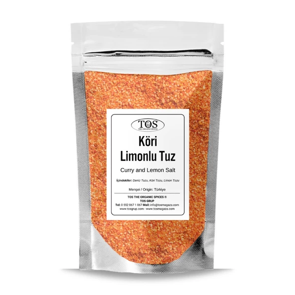 Köri ve Limonlu Tuz 500 gr (1. Kalite) Curry and Lemon Salt