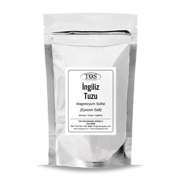 İngiliz Tuzu (Epsom Tuzu) 500 gr (1. Kalite) Epsom Salt