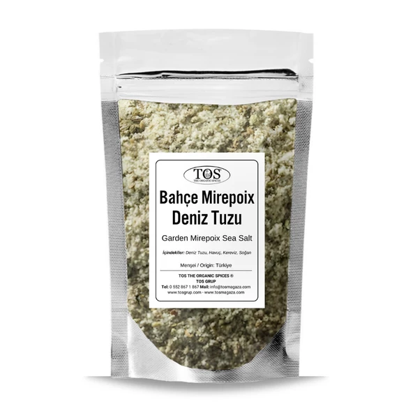 Bahçe Mirepoix Deniz Tuzu 1 kg (1. Kalite) Garden Mirepoix Sea Salt