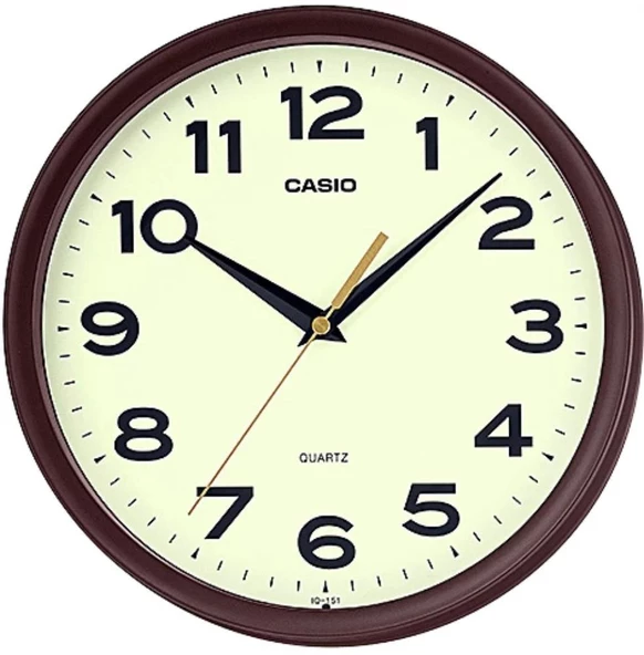 CASIO IQ-151-5DF KAHVERENGİ 24CM DUVAR SAATİ