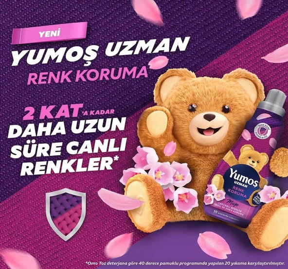 Yumoş Uzman Renk Koruma Konsantre Yumuşatıcı 1200 ml - 3