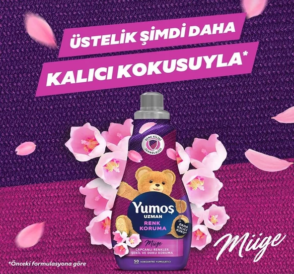 Yumoş Uzman Renk Koruma Konsantre Yumuşatıcı 1200 ml - 5