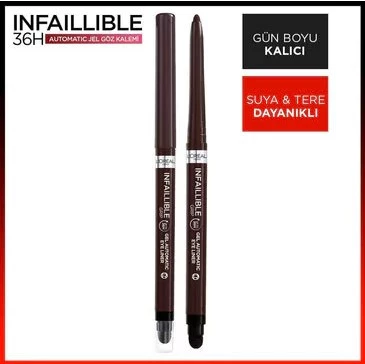 LOREAL PARİS GÖZ KALEMİ & INFAİLLİBLE AUTOMATIC EYELINER KAHVERENGİ