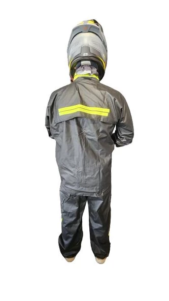 REFLEKTÖRLÜ ÖZEL KESİM KALIN YAĞMURLUK TAKIM XL - 5