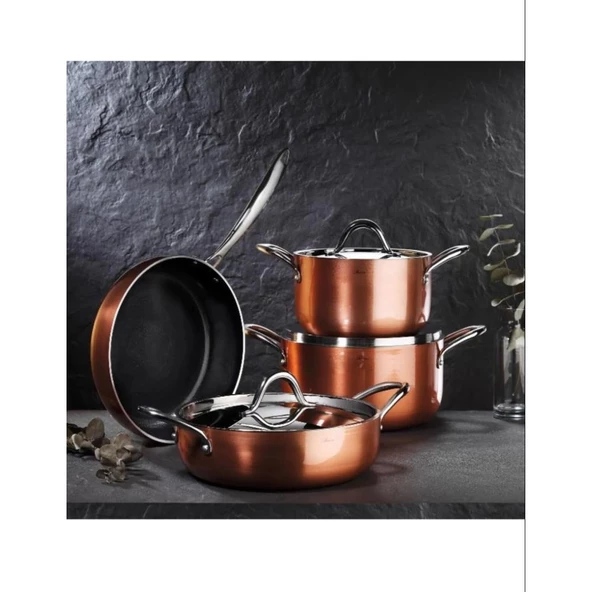 Brioni Copperfield 22 cm Derin İndüksiyon Tencere CPF-131 - 2