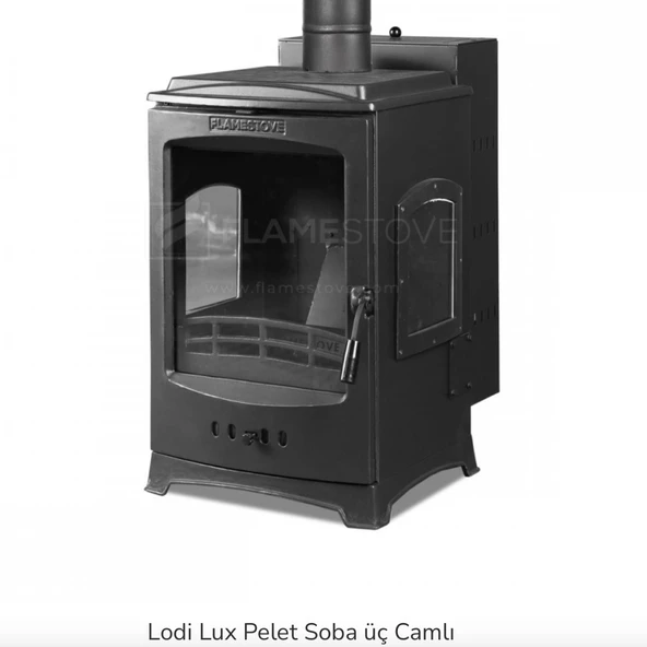 Flamestove Lodi Lux Pelet Soba üç Camlı