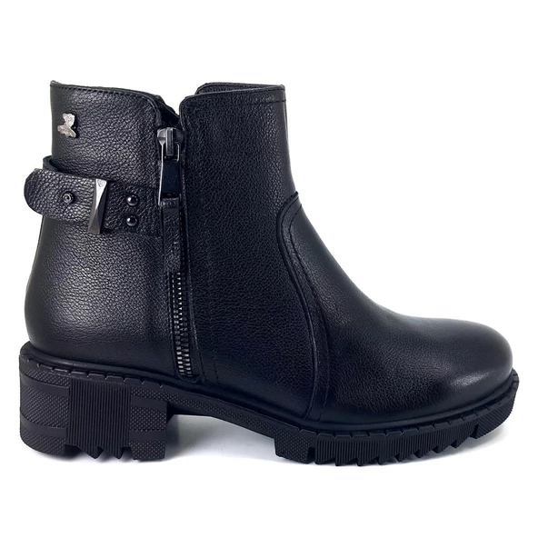 Venüs 1950807K Kadın Hakiki Deri Kalın Taban Kısa Günlük Bot - 2