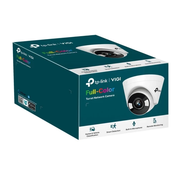 TP-Link VIGI C430 4mm 3MP Full-Color Dome IP Kamera (1/2.8",30fps,FHD,H265+) - 3