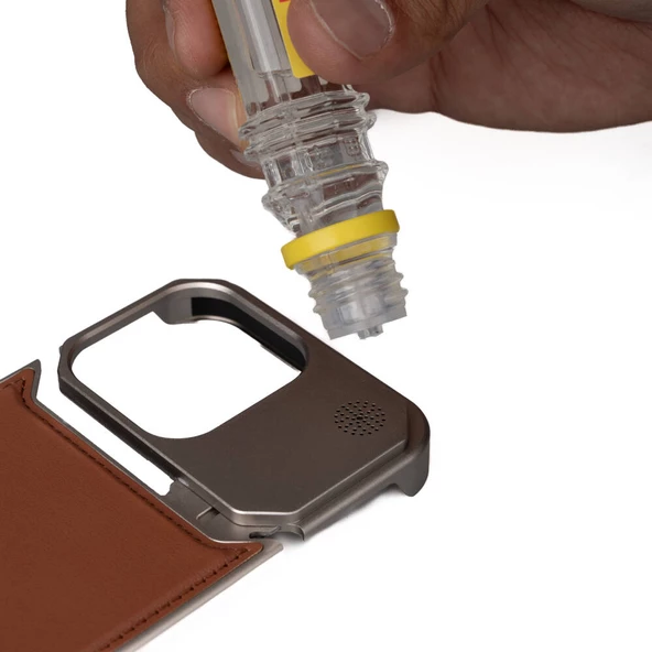 iPhone 15 Pro Kılıf Magsafe Şarj Özellikli Mekanizmalı Koku Hazneli Mostar Kapak - 12