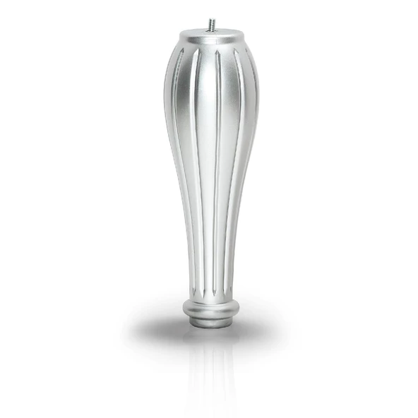 Pırlanta Plastik Sehpa Ayağı 30 cm Gümüş Renk 1 Adet Mobilya Orta Sehpası M8 Civatalı Ayak Ayaklar - Resim 5