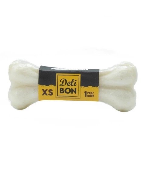 DELİBON DERİ PRES KEMİK 7CM XS BOY 1Lİ VAKUM BEYAZ