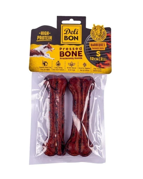 DELİBON DERİ PRES KEMİK 12CM S BOY 2Lİ PAKET BARBEKÜ