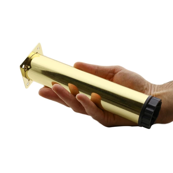 Ayarlanabilir Mobilya Kanepe Konsol Koltuk Metal Destek Yükseltici Gold Ayağı Ayakları 20 Cm 8 Adet - 4