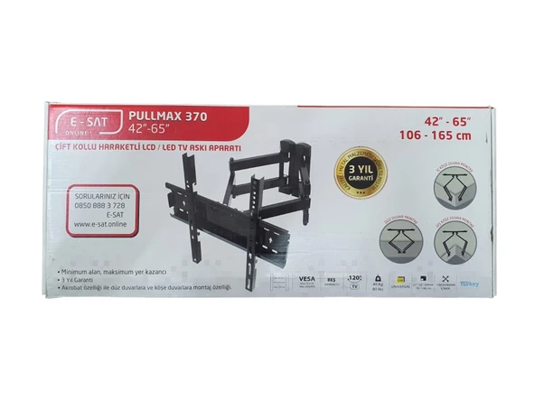 E-SAT 42-65'' Hareketli Led Tv Askı Aparatı - 2