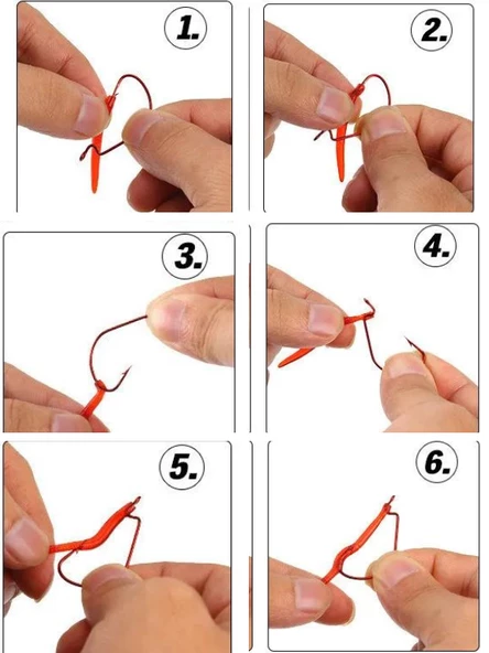 Eagenset Gerçekçi Yapay Silikon Solucan Kırmızı 25 Adet 3,5 cm - 8