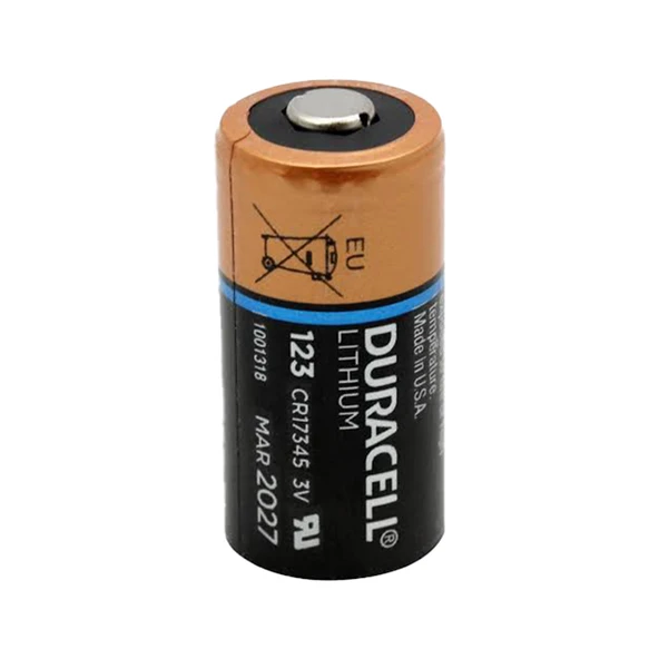 Duracell CR123A Ultra Lityum Pil AÇık Dökme Pil Kamera Fotoğraf Makinası Pili 34x16x16 mm