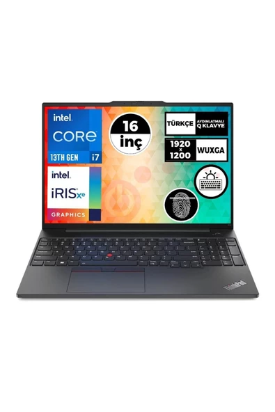 Lenovo Thinkpad E16 G1 i7-1355U 40GB 3TB SSD 16" Wuxga Freedos Taşınabilir Bilgisayar 21JN0007TX 010