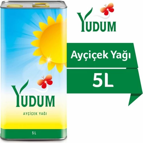 Yudum Ayçiçek Yağı Teneke 5 LT