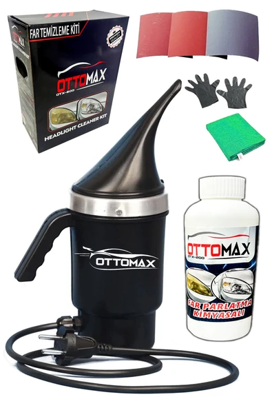 OTTOMAX Far Temizleme Seti Buharlı Oto Far Parlatma Buhar Makinesi Araç Far Temizleme - 5