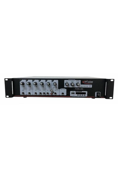Tepe Sound Ts - 300 Usb 100V 6 mikrofon ve 2 Aux girişli  USB çalar'lı(Bluetooth) Amfi