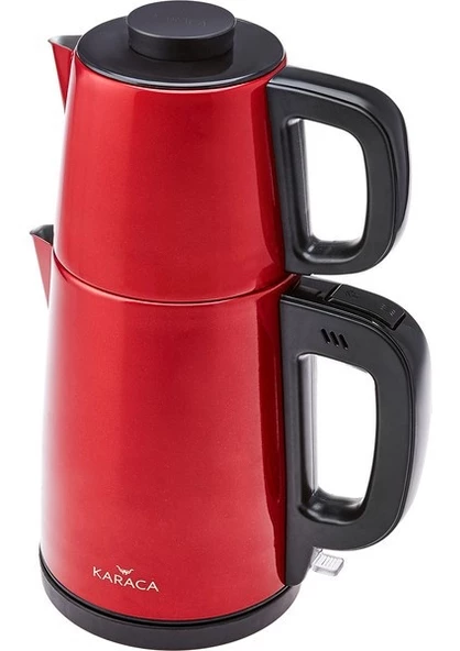 Karaca Tea Break Kırmızı 1650 W Çelik Demlikli Çay Makinesi - 3