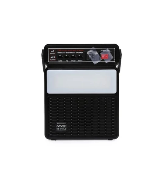 Nns NS-2730LS Solar Güneş Panelli Radyolu Bluetooth Hoparlör LED Fenerli Kamp Lambası 2xAmpul - 3