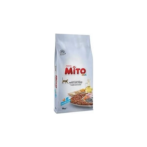 Mito Mix Adult Cat Tavuklu Ve Balıklı Renkli Taneli Yetişkin Kedi Maması 15 Kg