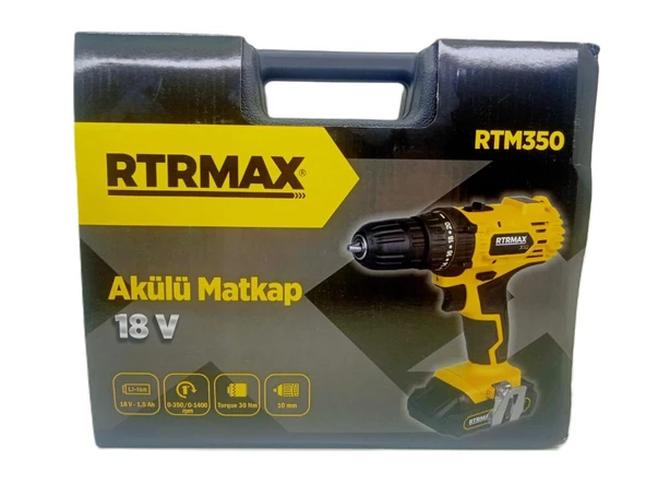 RtrMax Rtm 350 Şarjlı Matkap Li-On 18 V 2 Akülü - 8