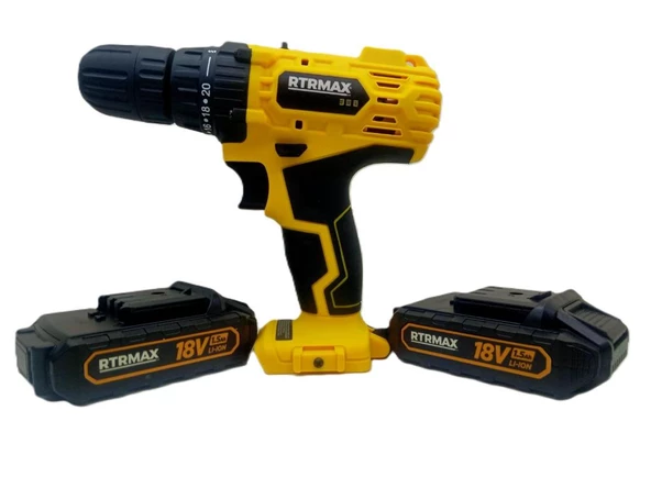 RtrMax Rtm 350 Şarjlı Matkap Li-On 18 V 2 Akülü - 6