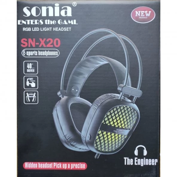 Sonia SN-X20 Stereo Oyuncu Kulaklığı