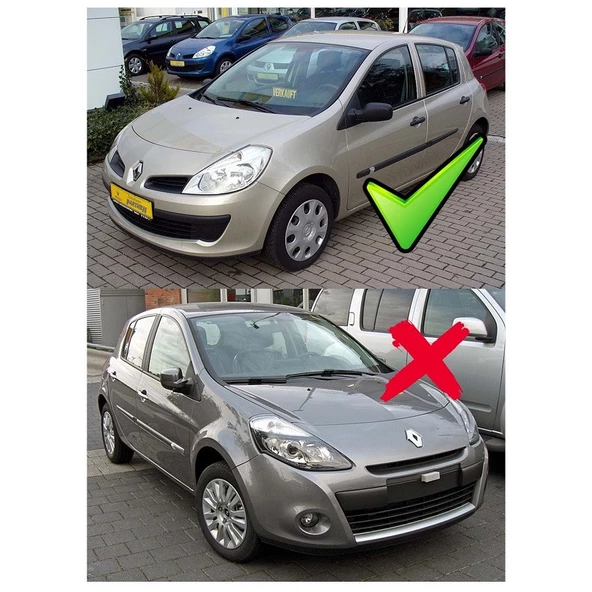 RENAULT CLİO 3 HB 2006-2009 UYUMLU PARLAK SİYAH BATMAN AYNA KAPAĞI