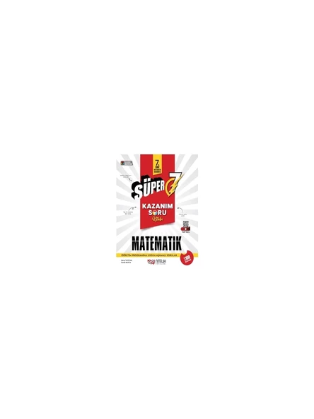 Nitelik Yayınları Süper 7 Matematik Kazanım Soru Kitabı