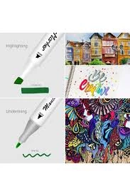Mikro Art Çift Uçlu Marker Kalem 12 Renk  ZW-8001